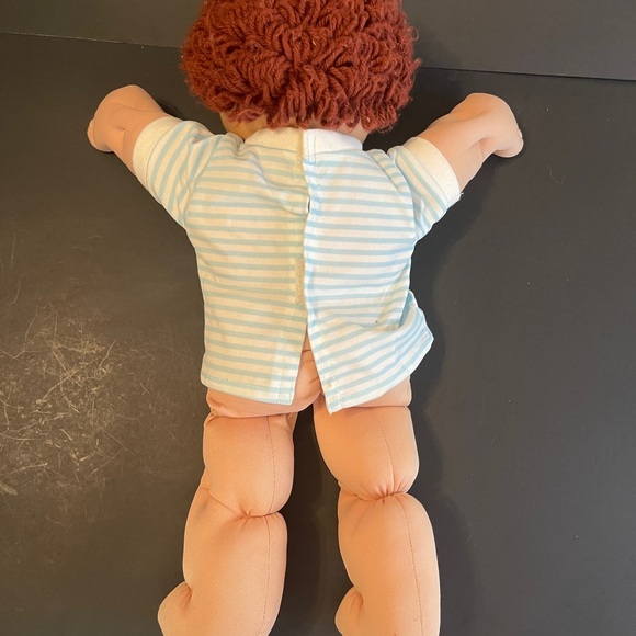 Vintage Boy Cabbage Patch Kid - Red Curly Hair & Striped Shirt - Picture 7 of 7